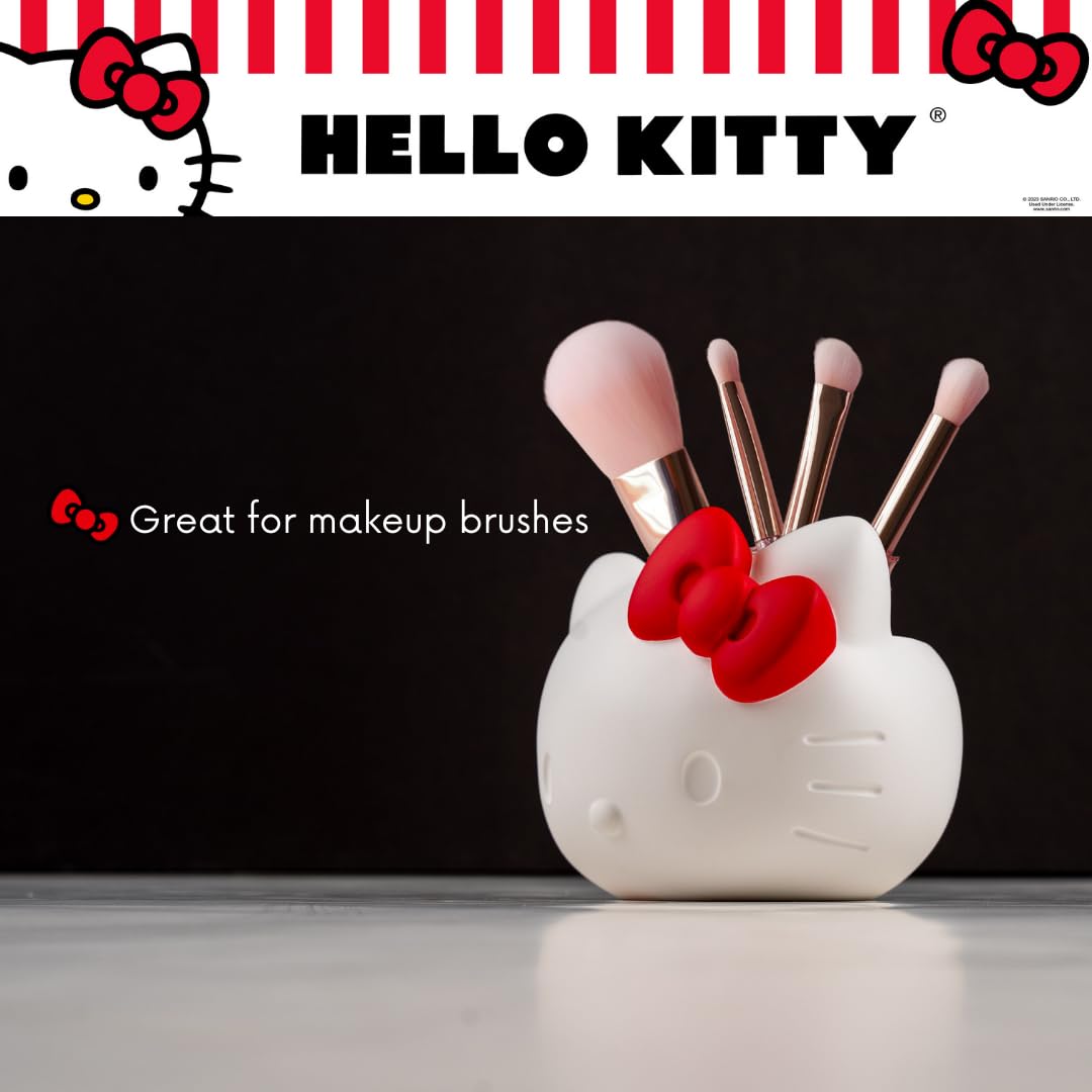 Collectibles Hello Kitty Toothbrush Holder - Makeup Brushes/Pens Tumbler, (Officially Licensed Product) By Franco